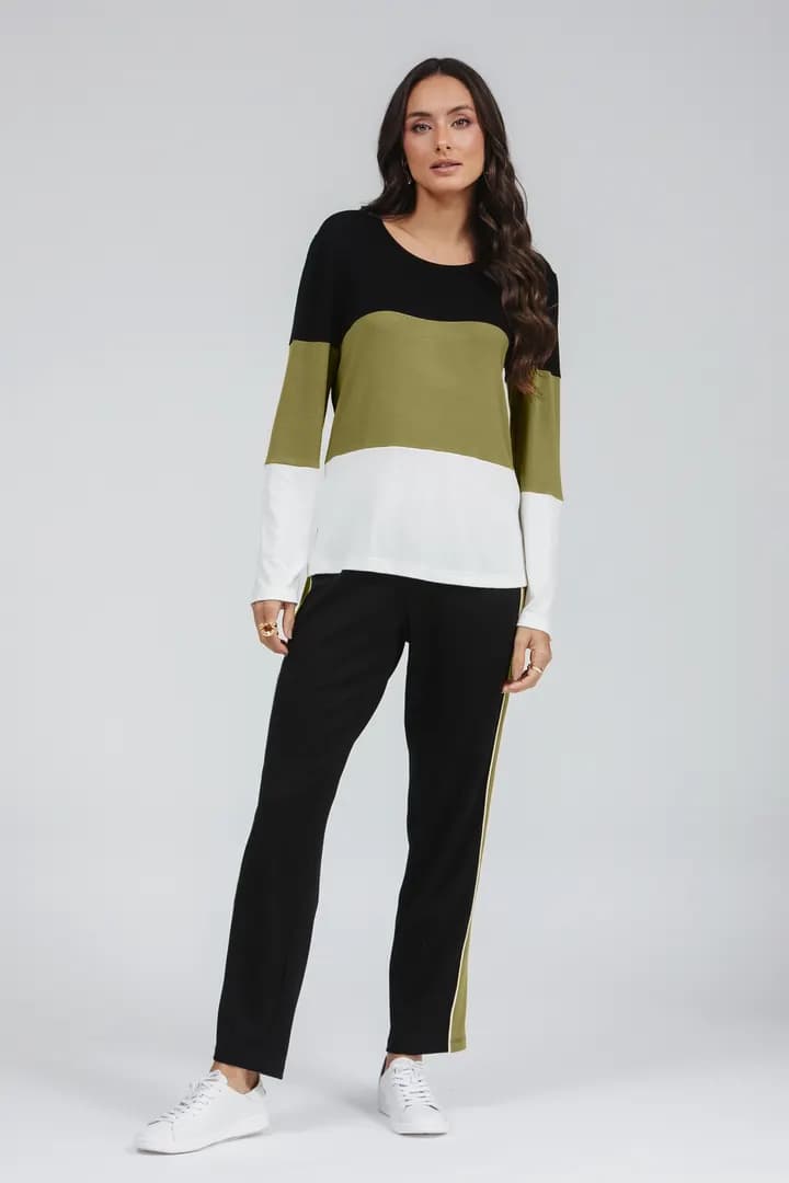 Aerolook Calça E Blusa Color Block