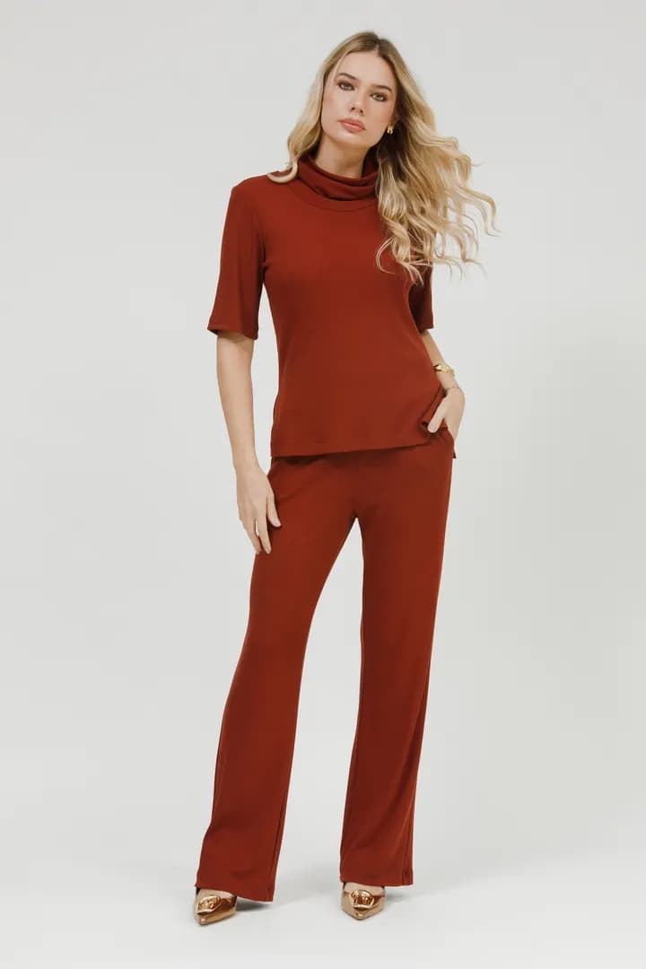 Aerolook Calça E Blusa Gola Rolê
