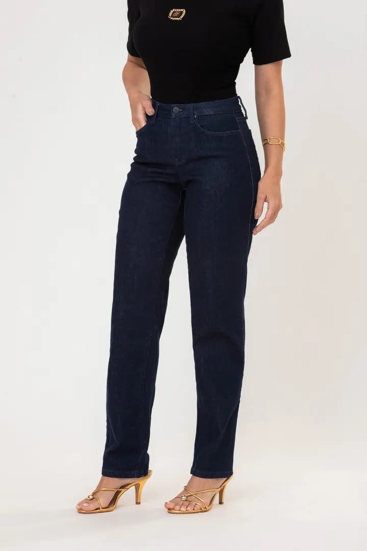 Calça Feminina Jeans Hot Pants Skinny - Jeans Escuro