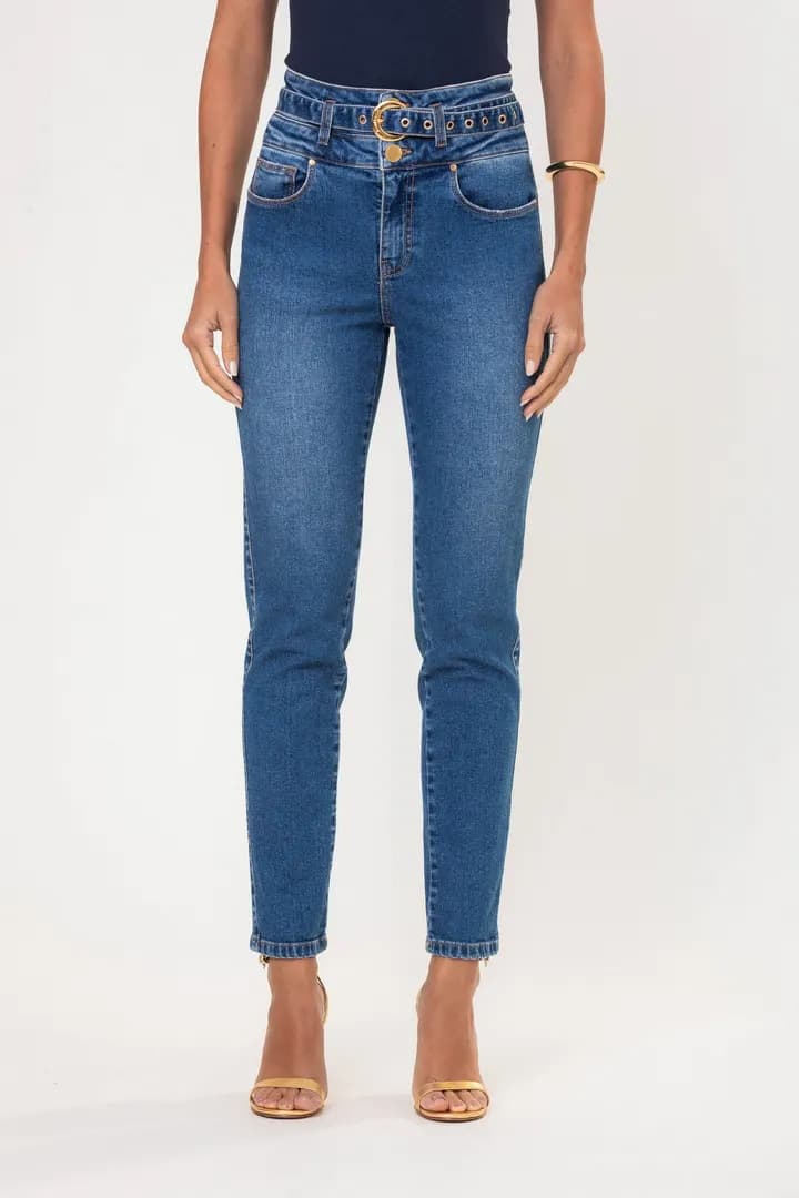 Calça Feminina Jeans Luciana Skinny - Jeans Claro