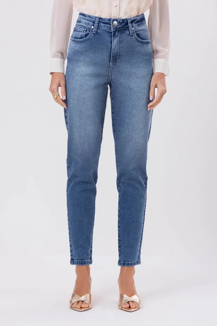 Calça Feminina Jeans Hot Pants Skinny - Jeans Claro